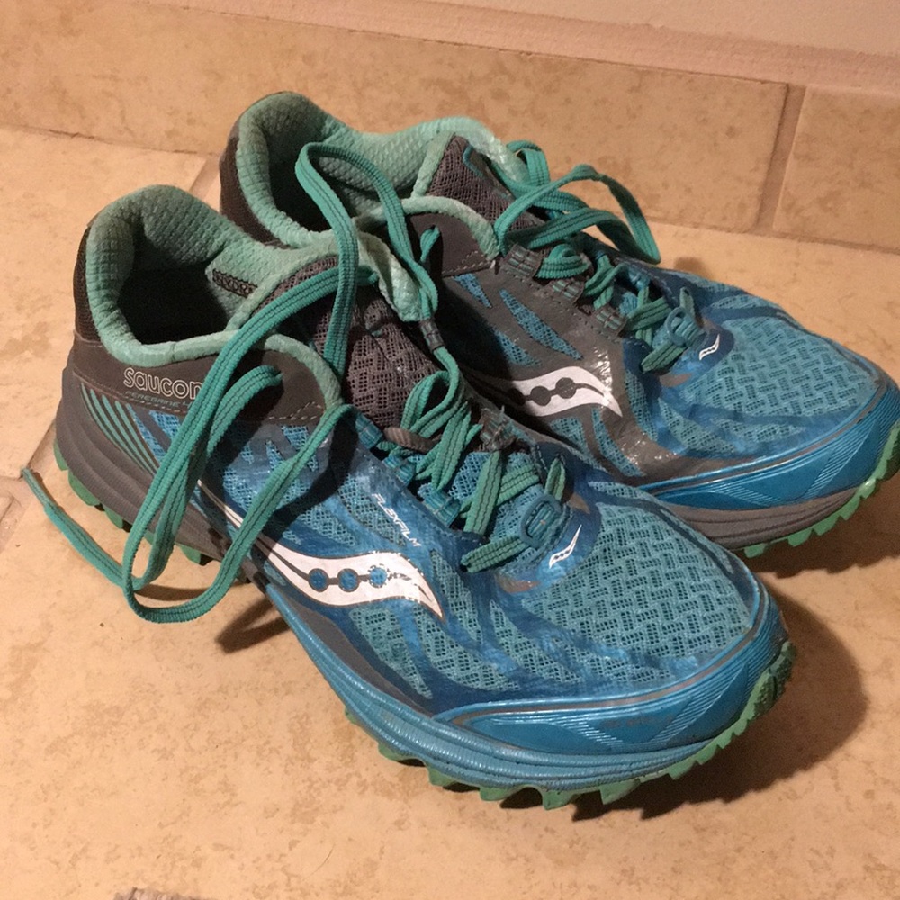 Saucony Perregrine Trail running shoes. Used.